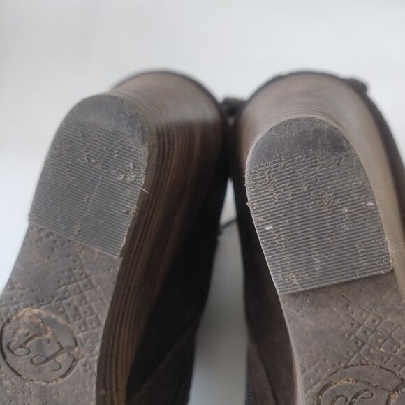 Lucky Brand Yamina Wedge Bootie in Java Brown Suede - Picture 9 of 10